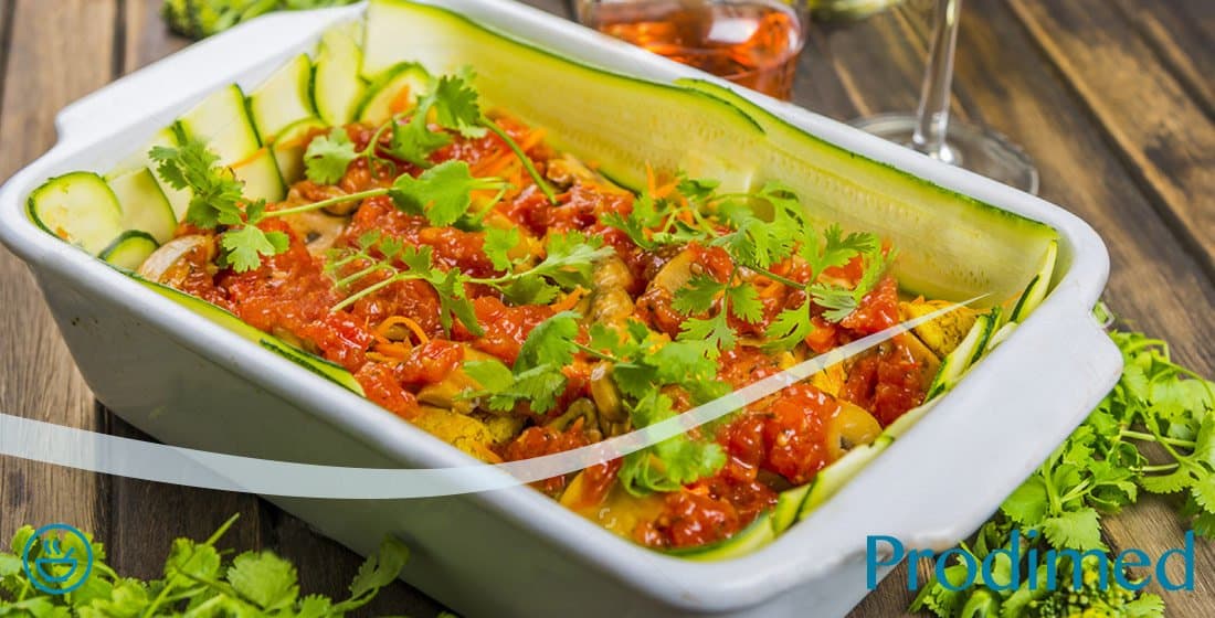 Csirke-cukkinis lasagne