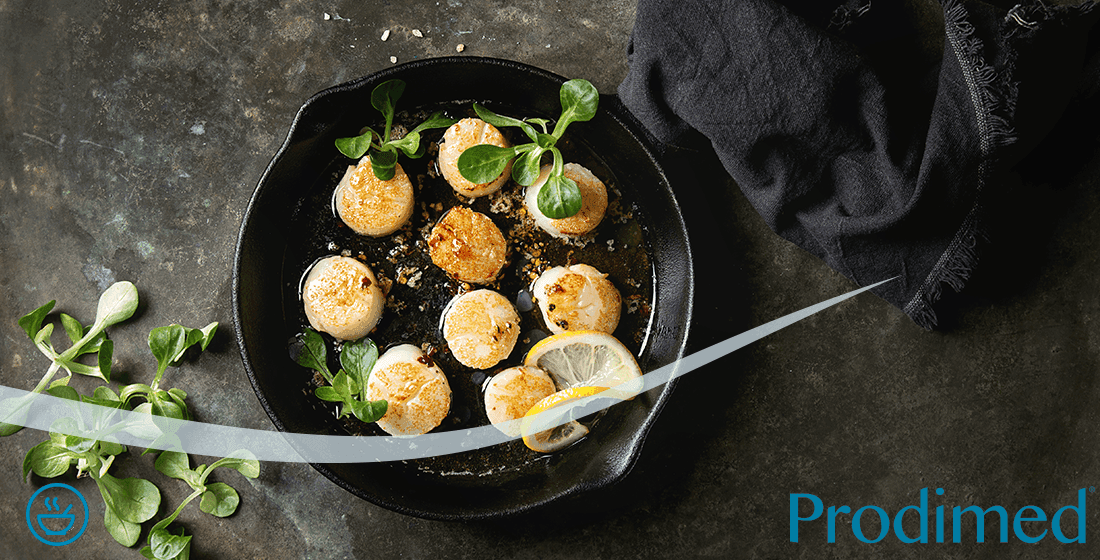 Fésűkagyló bazsalikommal